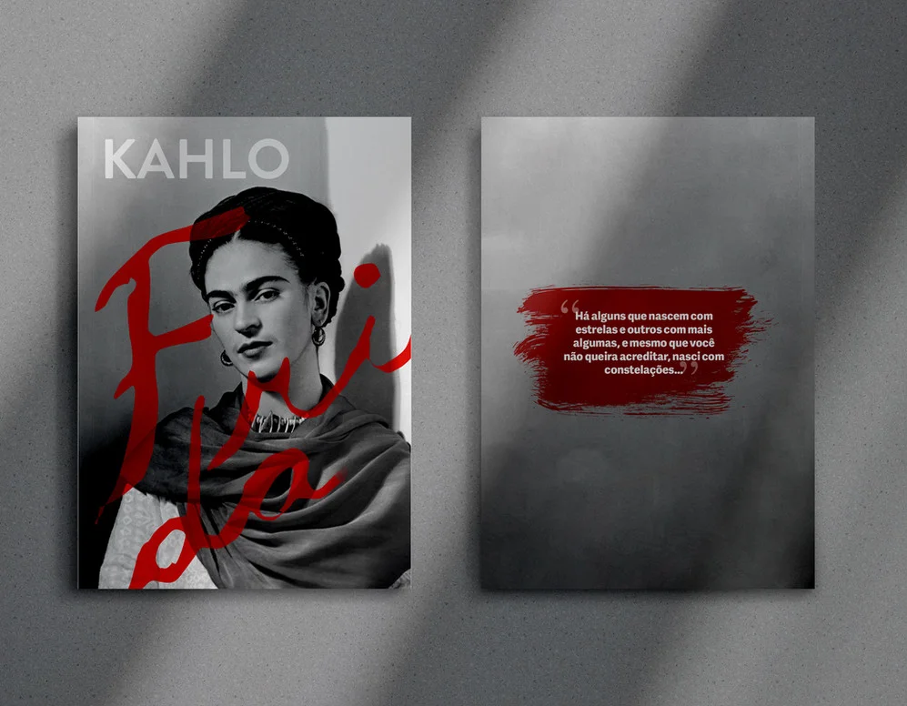 Mockup impresso da Revista Frida Kahlo